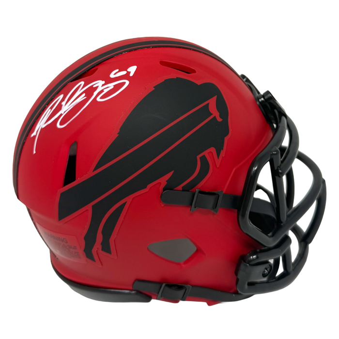 Reid Ferguson Signed Buffalo Bills RAVE Speed Mini Helmet — TSE Buffalo