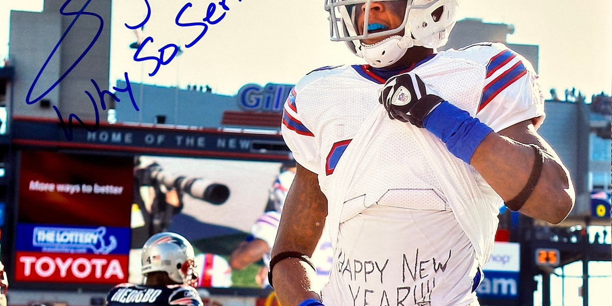 Stevie Johnson Signed Jersey Flashing Number 13 11x14 Photo with