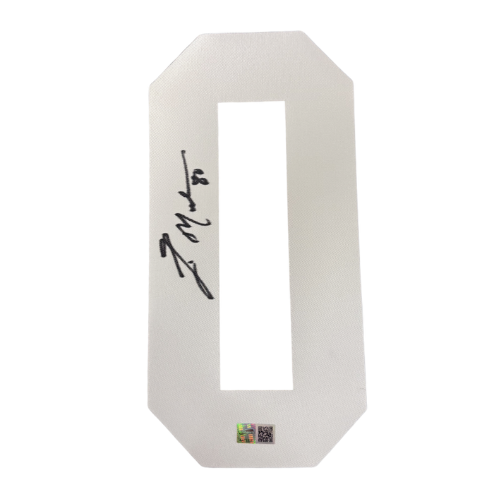 Eric Moulds Signed White Authentic Jersey Number #0