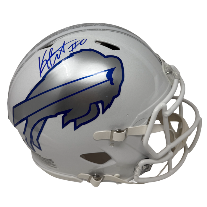 Keon Coleman Signed Buffalo Bills Full Size Rivalries Speed Authentic Helmet