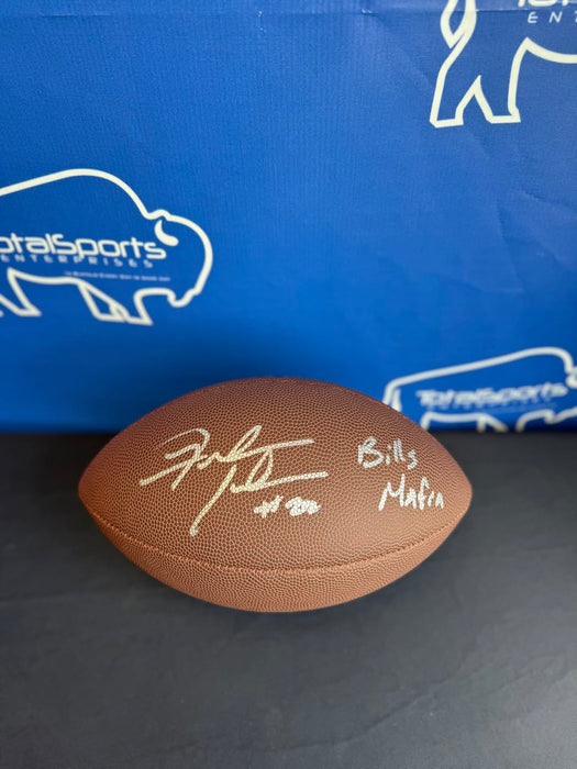 Facebook Auction: Fred Jackson Signed Wilson Replica Football with  "Bills Mafia"