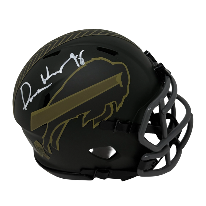 Deone Walker Signed Buffalo Bills 2025 Salute to Service Speed Mini Helmet