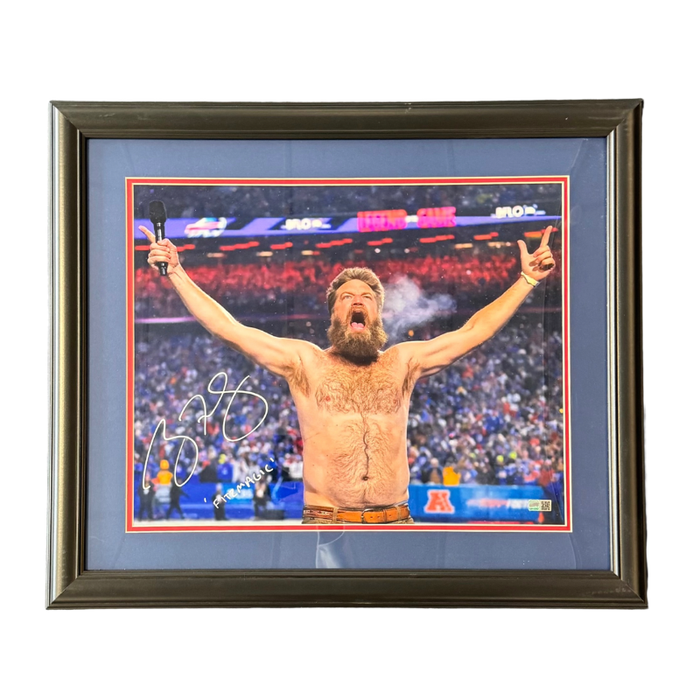 Ryan Fitzpatrick Signed Shirtless w/ Arms Out "Fitzmagic" 16x20 Photo Professionally Framed