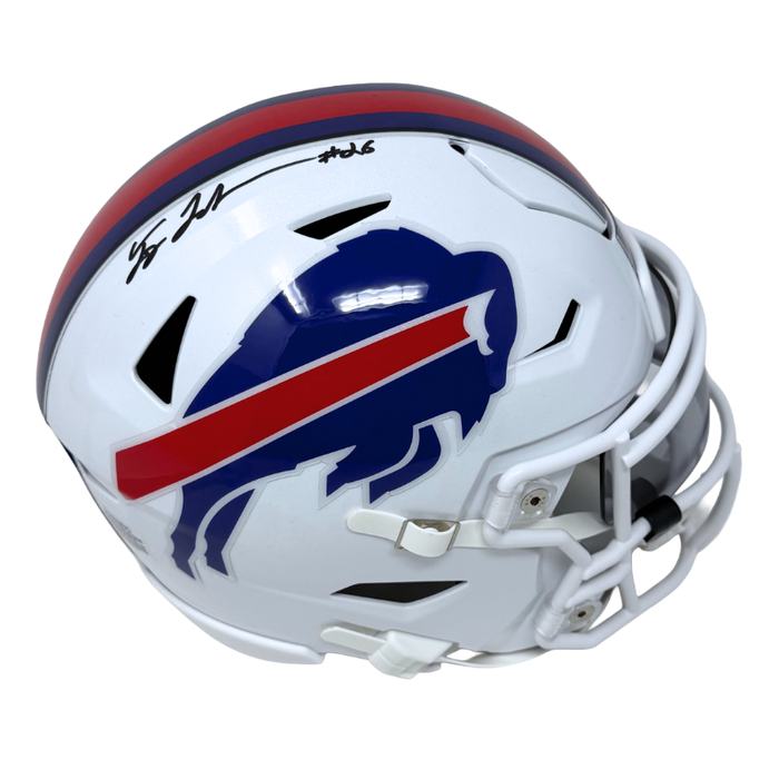 Ty Johnson Signed Buffalo Bills 2021 Speed MIDI Flex Helmet