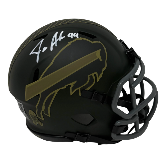 Joe Andreessen Signed Buffalo Bills 2025 Salute to Service Speed Mini Helmet
