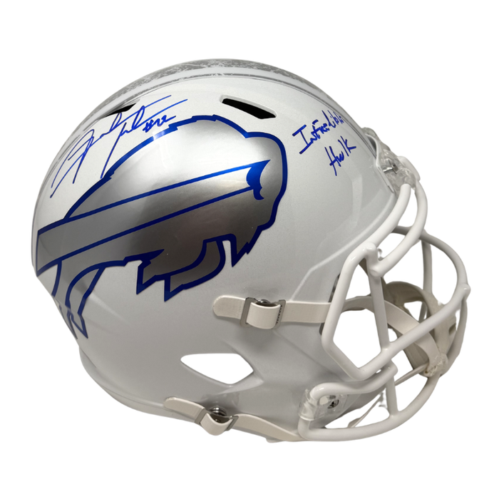 Fred Jackson Signed Buffalo Bills Full Size Rivalries Speed Replica Helmet with "Infredible Hulk"