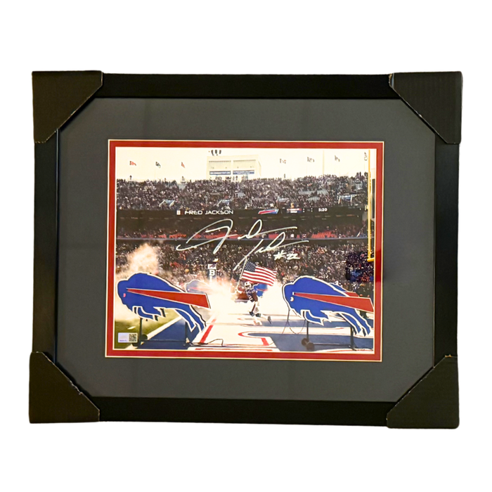 Fred Jackson Signed Iconic American Flag Entrance 11x14 Photo Professi ...