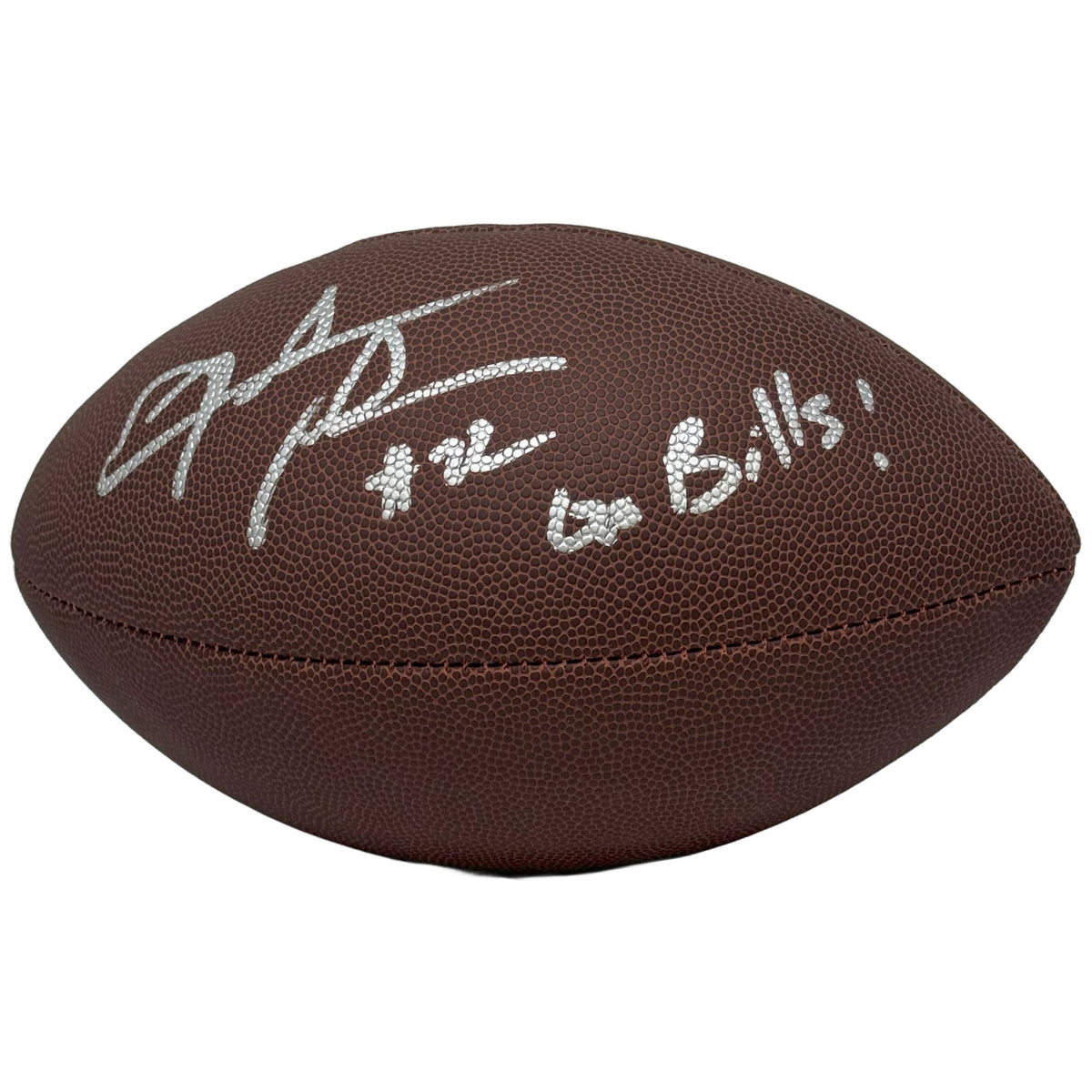 Fred Jackson Signed Wilson Replica Football with Go Bills — TSE Buffalo