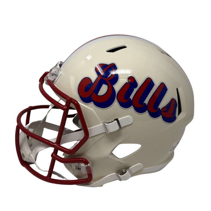 Fred Jackson Signed Buffalo Bills Full Size Retro Speed Replica Helmet with “InFredible Hulk”