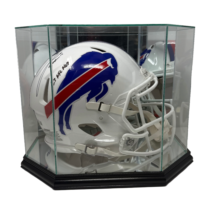 Full Size Helmet Octagon Glass Display Case