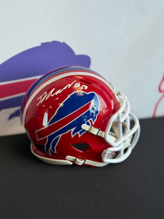 Facebook Auction: Greg Rousseau Signed Buffalo Bills Red Throwback Speed Mini Helmet