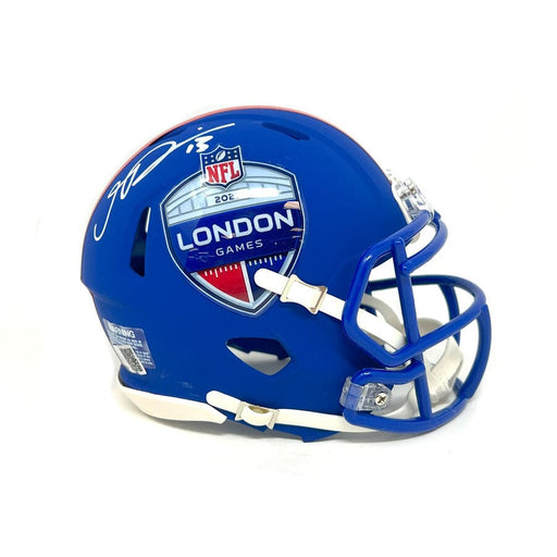 Gabriel Davis Signed London Speed Mini Helmet Signed Mini Helmets TSE Buffalo 