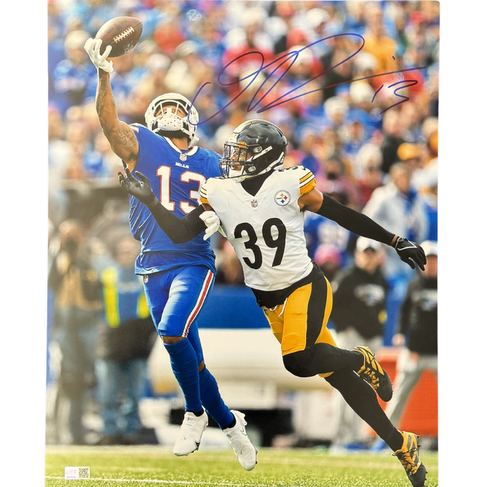 Gabriel Davis Signed Catch vs Steelers 16x20 Photo