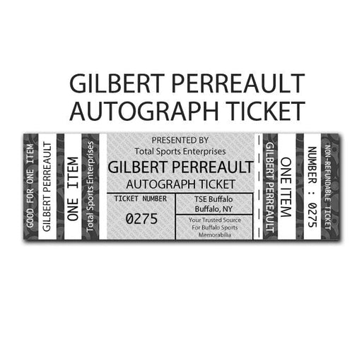 AUTOGRAPH TICKET: Get Your Flat (up to 16x20) or Mini Helmet Signed in Person by Gilbert Perreault PRE-SALE TSE Buffalo 