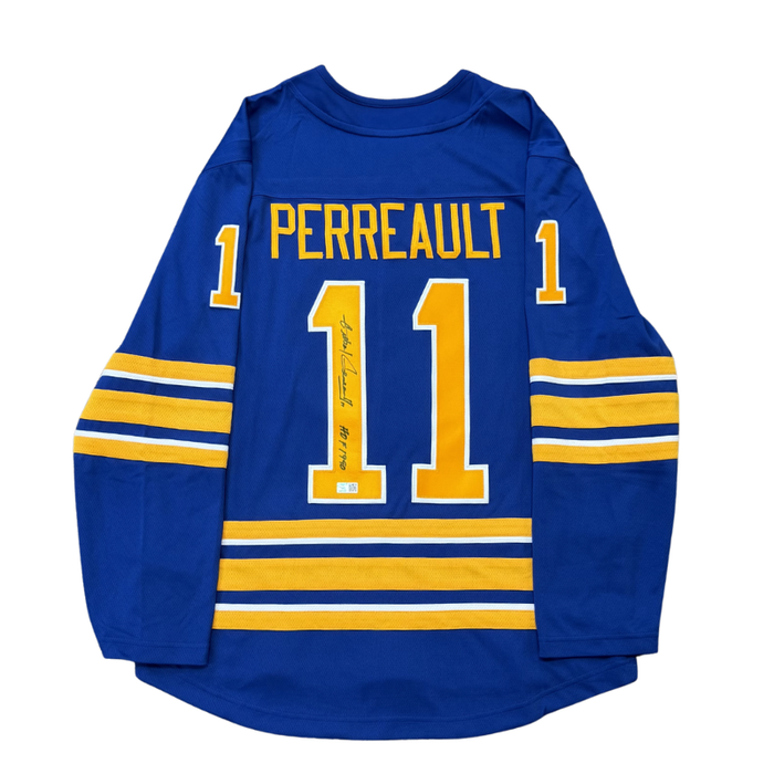 Gilbert Perreault Signed Buffalo Sabres Authentic Blue Jersey