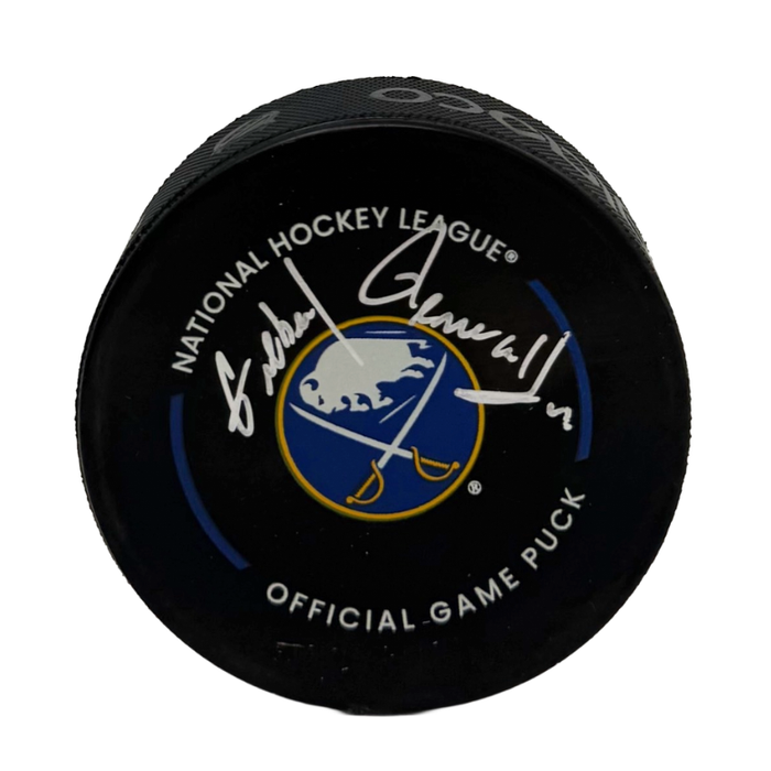 Gilbert Perreault Signed Buffalo Sabres Official Game Model Hockey Puck