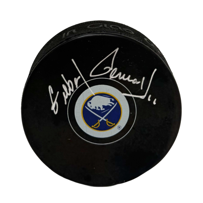 Gilbert Perreault Signed Buffalo Sabres Small Logo Hockey Puck