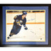 Gilbert Perreault Skating in Blue Signed 16x20 Photo- Professionally Framed Signed Photos TSE Framed 