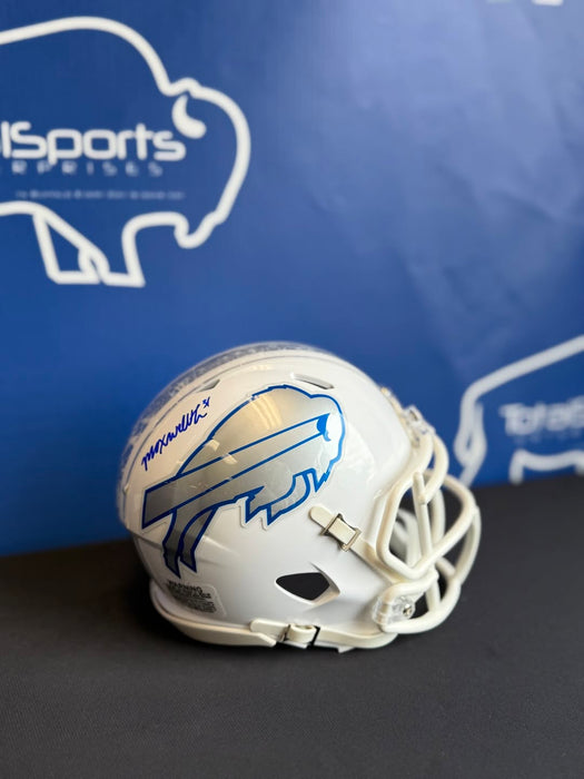 Facebook Auction: Maxwell Hairston Signed Buffalo Bills Rivalries Speed Mini Helmet