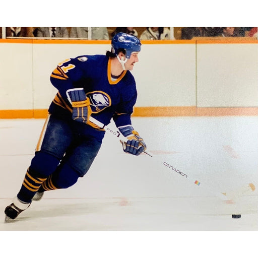 Gilbert Perreault Unsigned Skating In Blue 8x10 Photo Unsigned Photos TSE Buffalo 