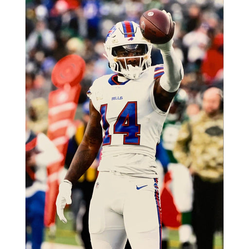 Stefon Diggs First Down Celebration in White Unsigned 8x10 Photo Unsigned Photos TSE Buffalo 