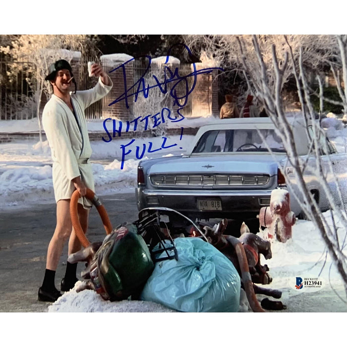 Randy Quaid Signed Christmas Vacation In Driveway 8x10 Photo with "Shitter's Full" Signed Photos TSE Buffalo 