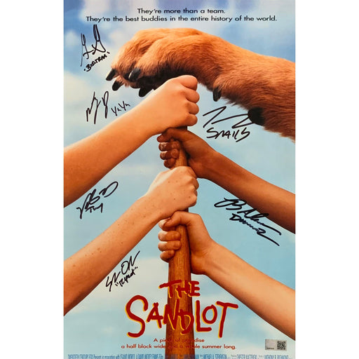 Sandlot Cast Signed 11x17 Baseball Bat Movie Poster Signed Movie TSE Buffalo 
