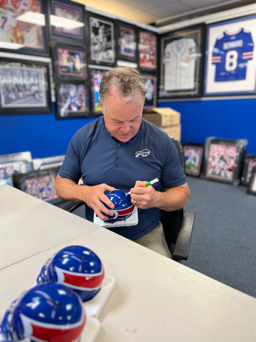 Steve Tasker Signed Buffalo Bills Nickel City Alternate Speed Mini Helmet