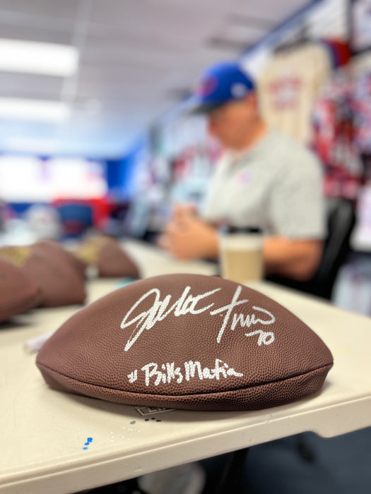 John Fina Signed Wilson Replica Football "Bills Mafia"