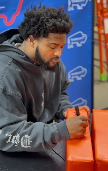 Reggie Gilliam Signed Replica End Zone Pylon with "Let's Go Buffalo"