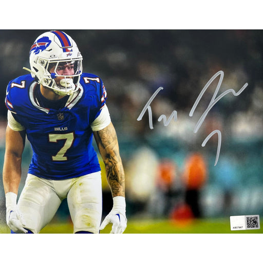 Taron Johnson Signed Arms Down Close-up Photo Signed Photos TSE Buffalo 8X10