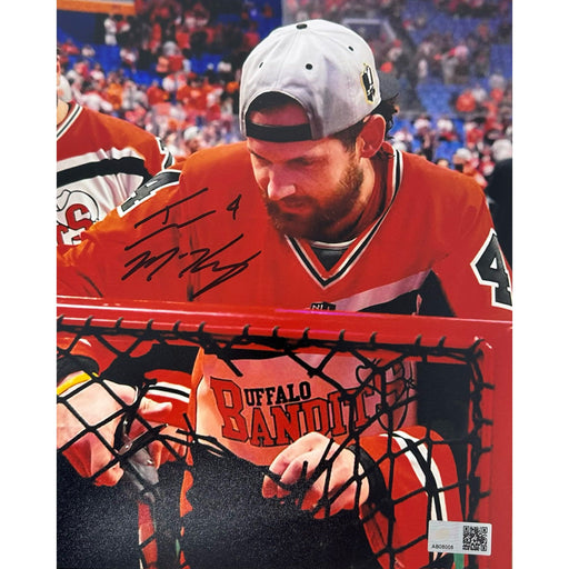 Ian MacKay Signed Cutting the Net Photo Signed Lacrosse Photo TSE Buffalo