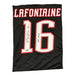 Pat LaFontaine Signed Custom Black Jersey Panel with HOF 2003 Signed Hockey Jersey TSE Buffalo 