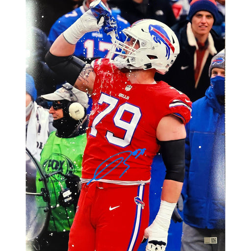 Spencer Brown Signed Chugging Beer Photo Signed Photos TSE Buffalo 