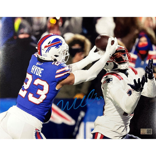 Micah Hyde Signed Intercepting Patriots 11x14 Photo Signed Photos TSE Buffalo 