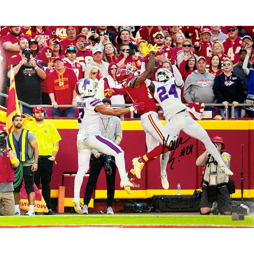 Kaiir Elam Signed Interception vs Chiefs Photo Signed Photos TSE Buffalo