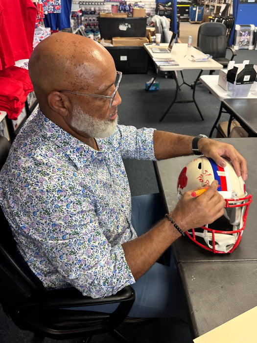 Cornelius Bennett Signed Buffalo Bills Full Size Retro Speed Replica Helmet with "5x Pro Bowl"