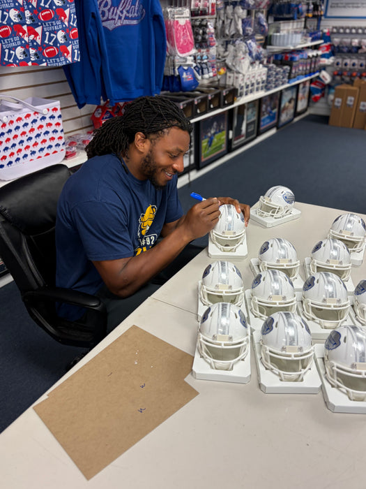 Dorian Williams Signed Buffalo Bills Rivalries Speed Mini Helmet