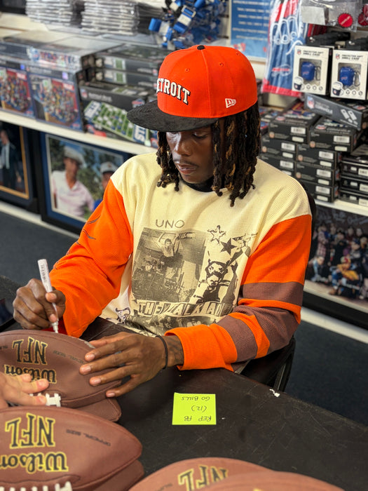 Maxwell Hairston Signed Wilson Replica Football with "Bills Mafia"