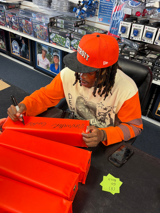 Maxwell Hairston Signed Replica End Zone Pylon with "Go Bills"