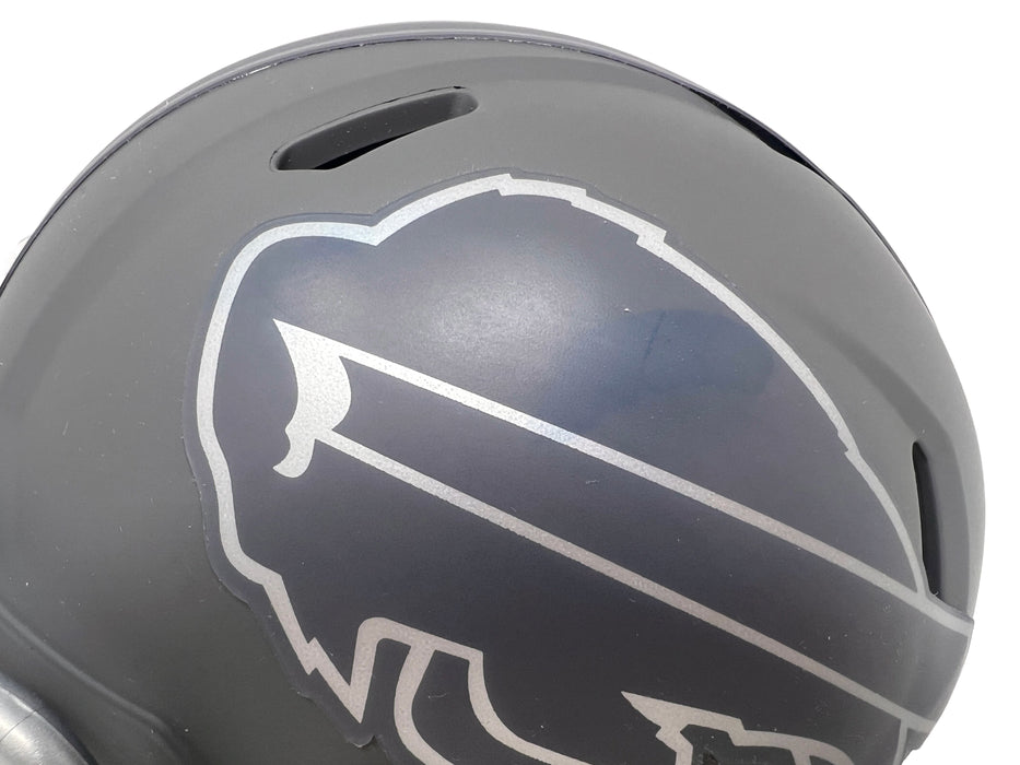 STAINED: James Cook Signed Slate Mini Helmet (stained) CLEARANCE TSE Buffalo 