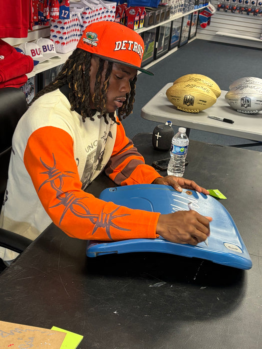 Maxwell Hairston Autographed Authentic Highmark Stadium Blue Seatback with "MAD MAX"