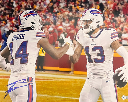 Stefon Diggs Signed Celebrating with Gabriel Davis 16x20 Photo CLEARANCE TSE Buffalo