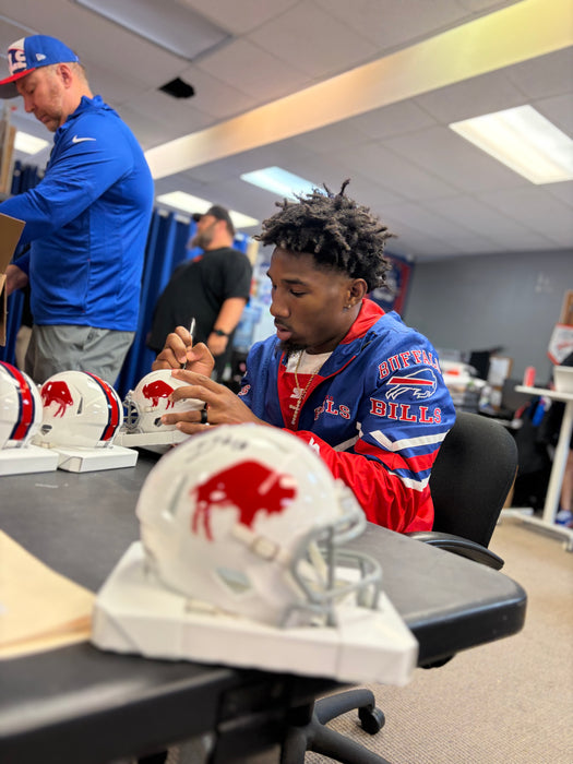 Dee Alford Signed Buffalo Bills Standing Buffalo Speed Mini Helmet