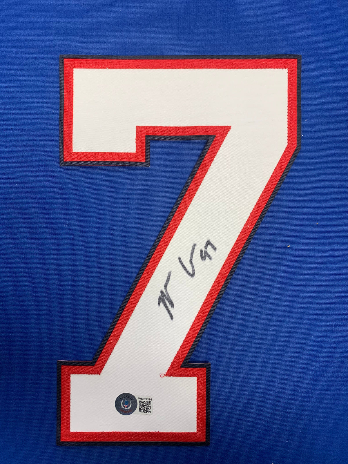 Addison Number Mario Addison Signed Jersey Number #7 — TSE Buffalo