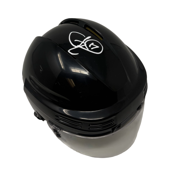 Jason Zucker Signed Buffalo Sabres Black Hockey Mini Helmet