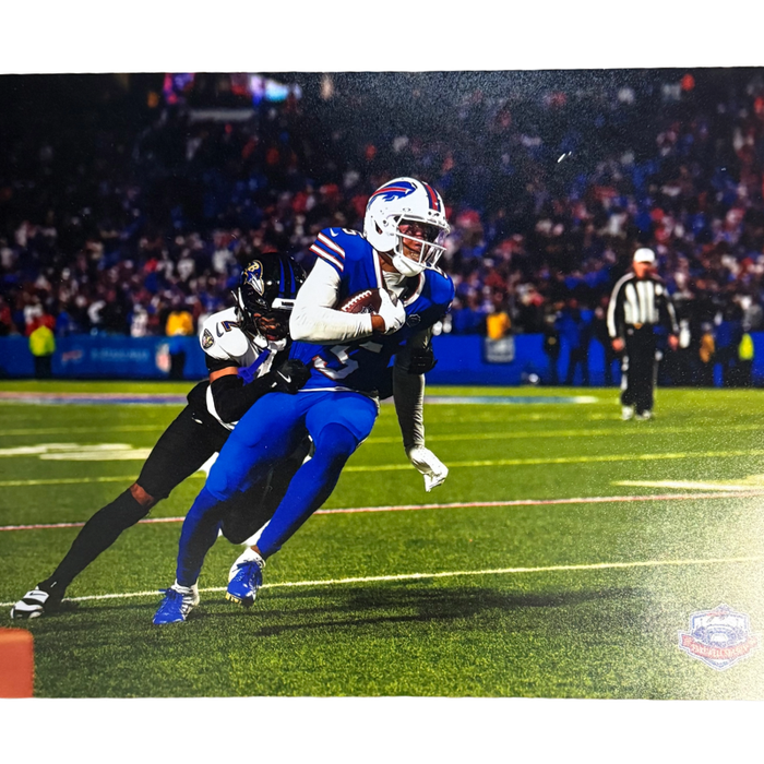 Joshua Palmer Unsigned with Ball vs Ravens 8x10 Photo