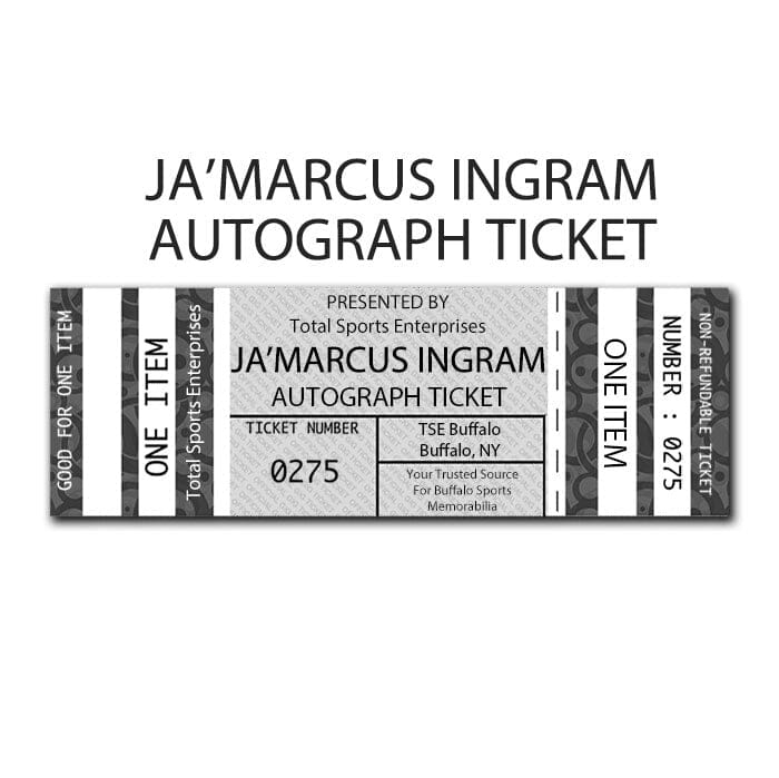 AUTOGRAPH TICKET: Get Any Item of Yours Signed in Person by Ja'Marcus Ingram PRE-SALE TSE Buffalo 