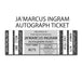 AUTOGRAPH TICKET: Get Any Item of Yours Signed in Person by Ja'Marcus Ingram PRE-SALE TSE Buffalo 