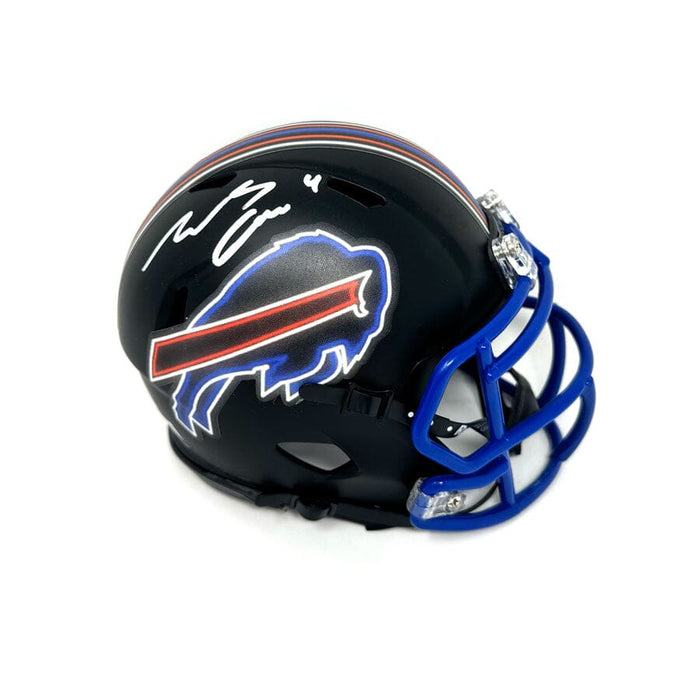 James Cook Signed Custom Neon Lights Speed Mini Helmet Signed Mini Helmets TSE Buffalo 